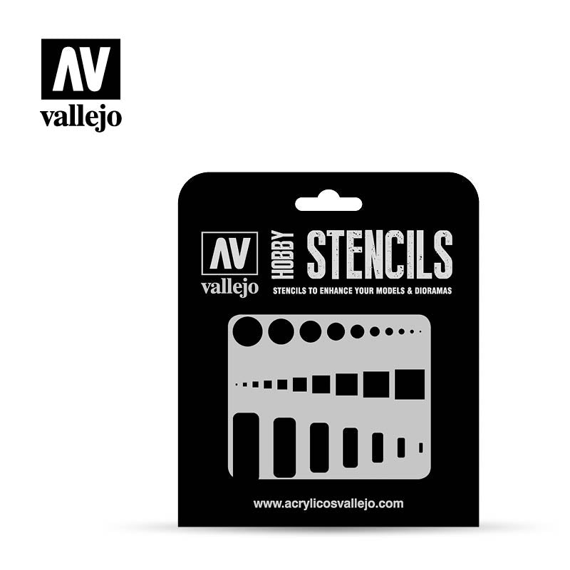 Vallejo Hobby Stencils ST-AIR003 Access Trap Doors