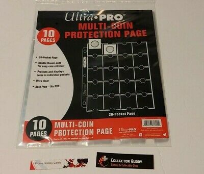 Ultra Pro - Multi-Coin Protection Binder Pages - Package of 10