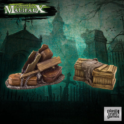 Plast Craft Games: Resin 28mm: UNDERTAKER PROPS