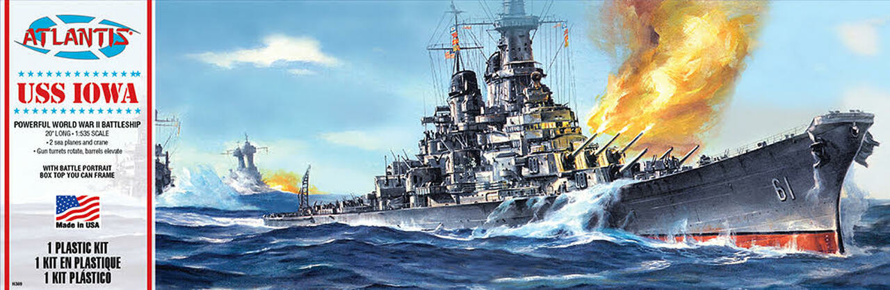 USS Iowa BB-61 Big Battleship Plastic Model kit 1/535