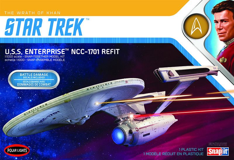 1/1000 Star Trek U.S.S. Enterprise Refit Wrath of Khan Edition
