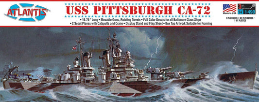 USS Pittsburgh CA-72 heavy Cruiser Plastic Model Kit 1/490