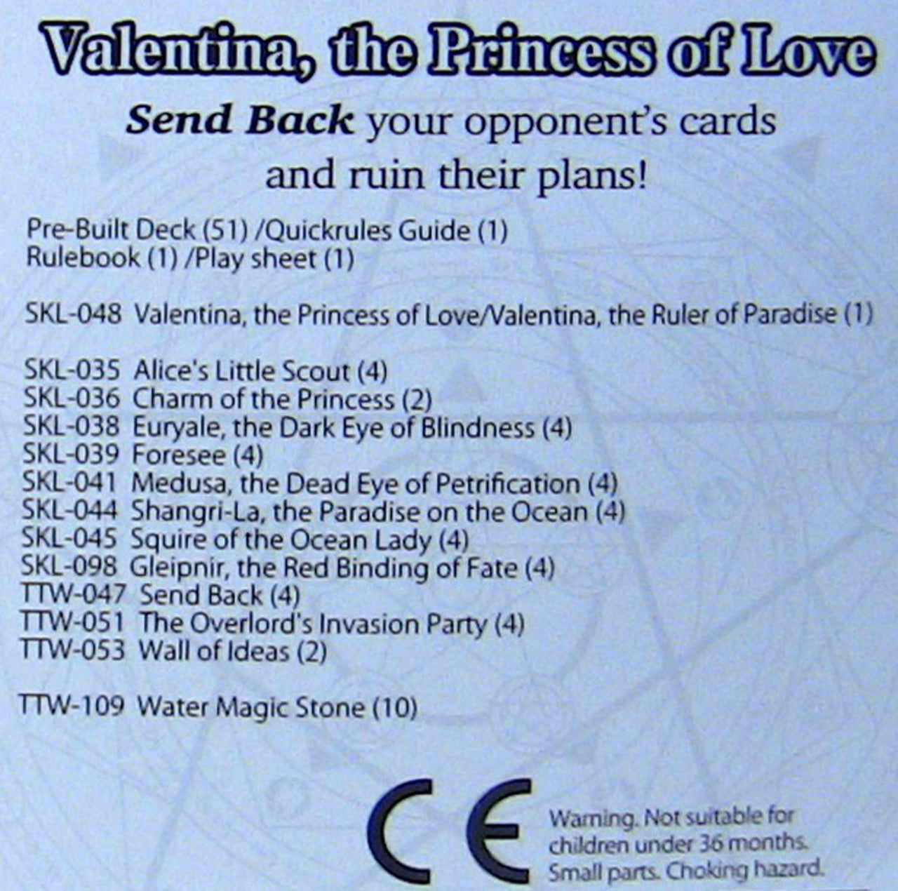 FORCE OF WILL ALICE CLUSTER VALENTINA THE PRINCESS OF LOVE