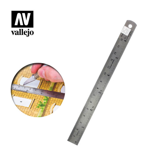 Vallejo Tools: T15003 Steel Rule (150 mm)
