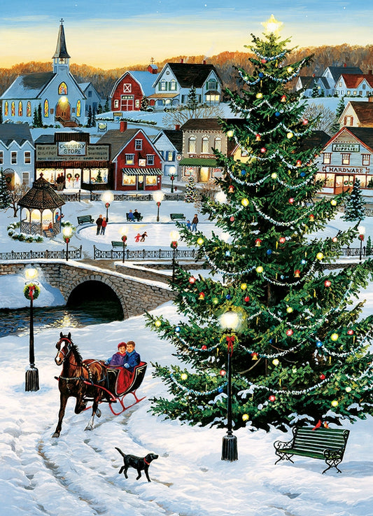 Cobble Hill Village Tree 1000 Pc Puzzle