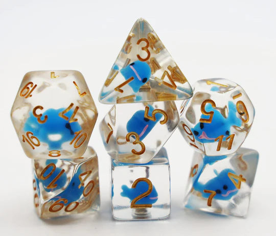 BLUE WHALE RPG DICE SET