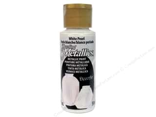 DecoArt® Dazzling Metallics® Paint, 2 oz. White Pearl