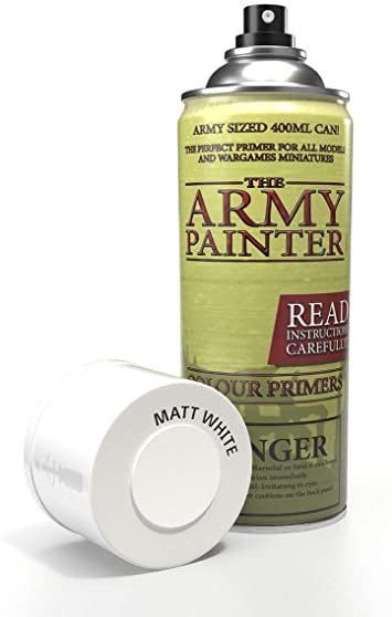 The Army Painter | Colour Primer | Matt White| 400 mL | Acryllic Spray Paint