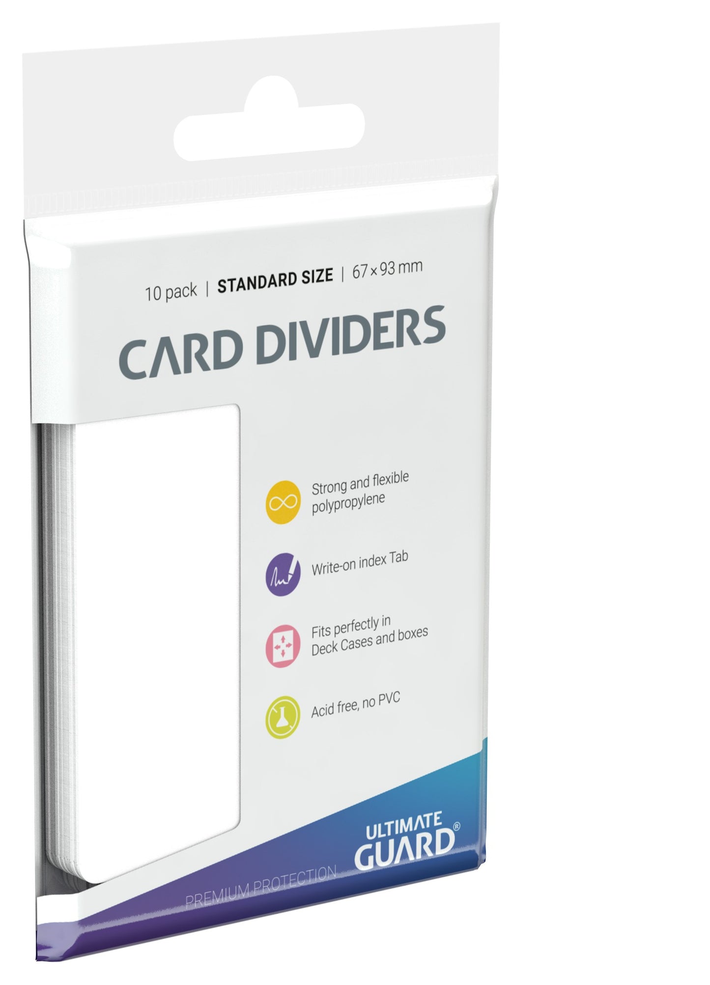 Ultiomate Guard White Card Dividers 10 pc