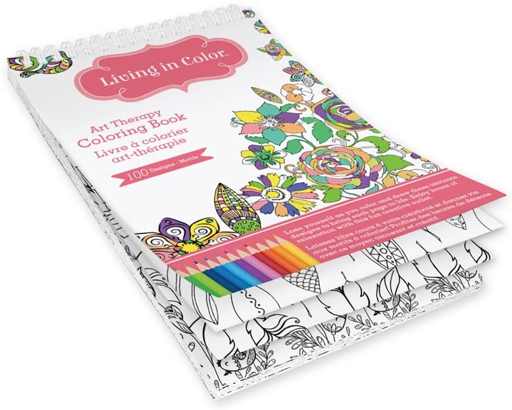 Living In Color Art Therapy Coloring Book-Wild Animals