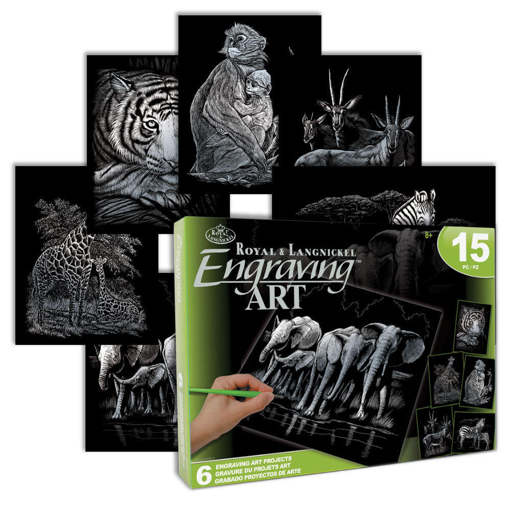 Engraving Art™ Silver Box Set Wildlife – Crafts N' Things Hobbies & Games