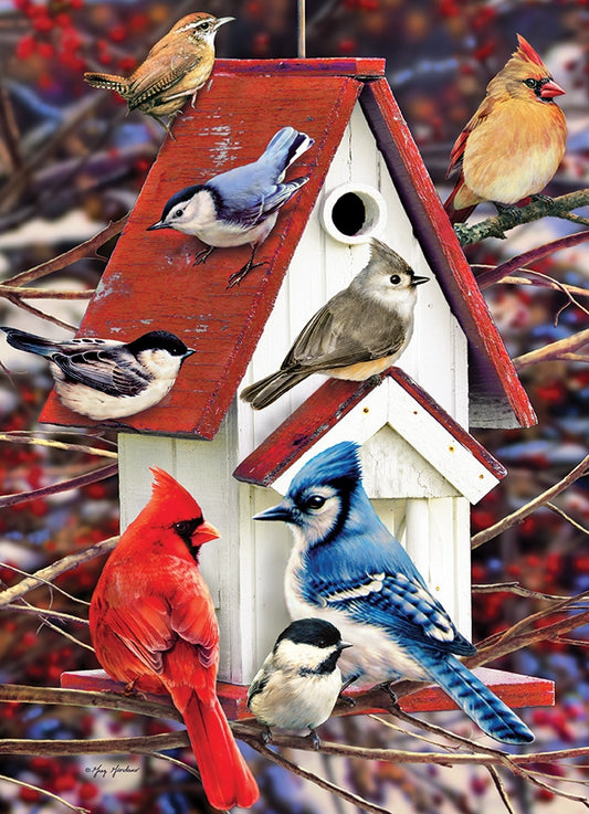 Cobble Hill 1000pc Puzzle: Winter Birdhouse