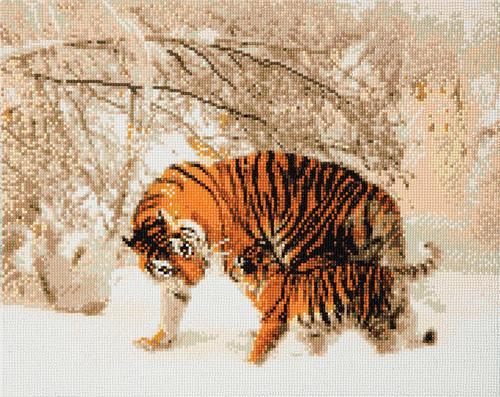 Craft Buddy 'Winter Tigers' Crystal Art Kit (Large)