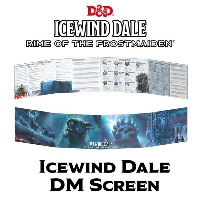 D&D DM Screen Icewind Dale Rime Of The Frostmaiden