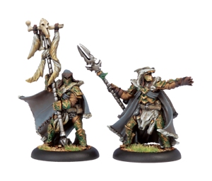 Hordes: Circle of Orboros: Wolves of Orboros Chieftain & Standard 72030