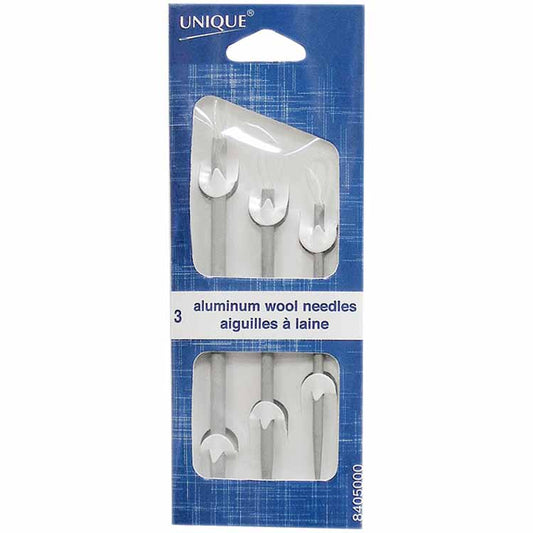 UNIQUE KNITTING Wool Needles - Aluminum - 3 pcs.