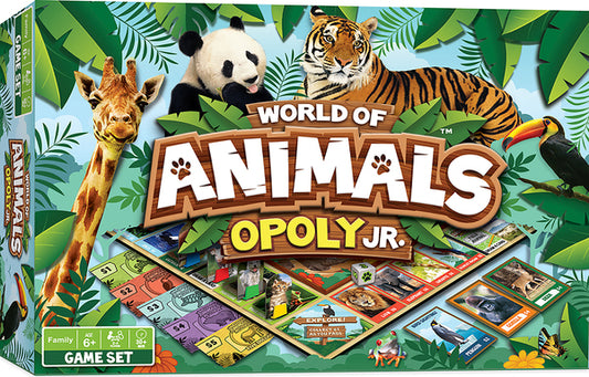 WORLD OF ANIMALS OPOLY JUNIOR BOARD GAME