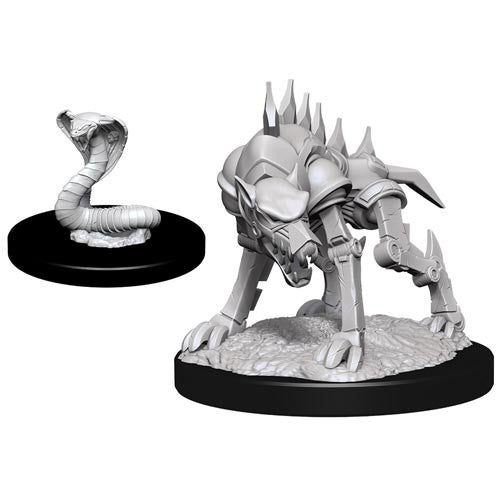 D&D Nolzur's Marvelous Unpainted Minis: W14 Iron Cobra & Iron Defender 90243