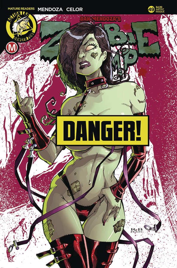 ZOMBIE TRAMP ONGOING #49 CVR D WHITE RISQUE (MR)