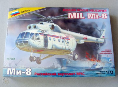 Russian Rescue Helicopter MIL Mi-8 Zvezda | No. 7254 | 1:72